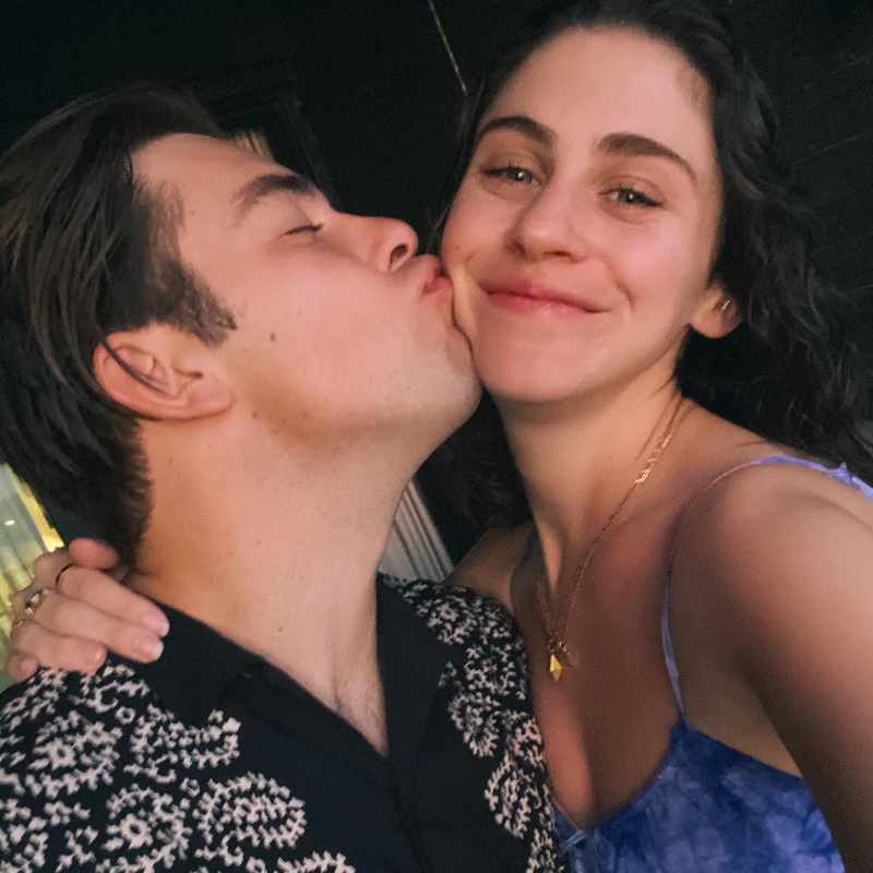 Cody Ko kissed his wife, Kelsey Kreppel, on the cheek.